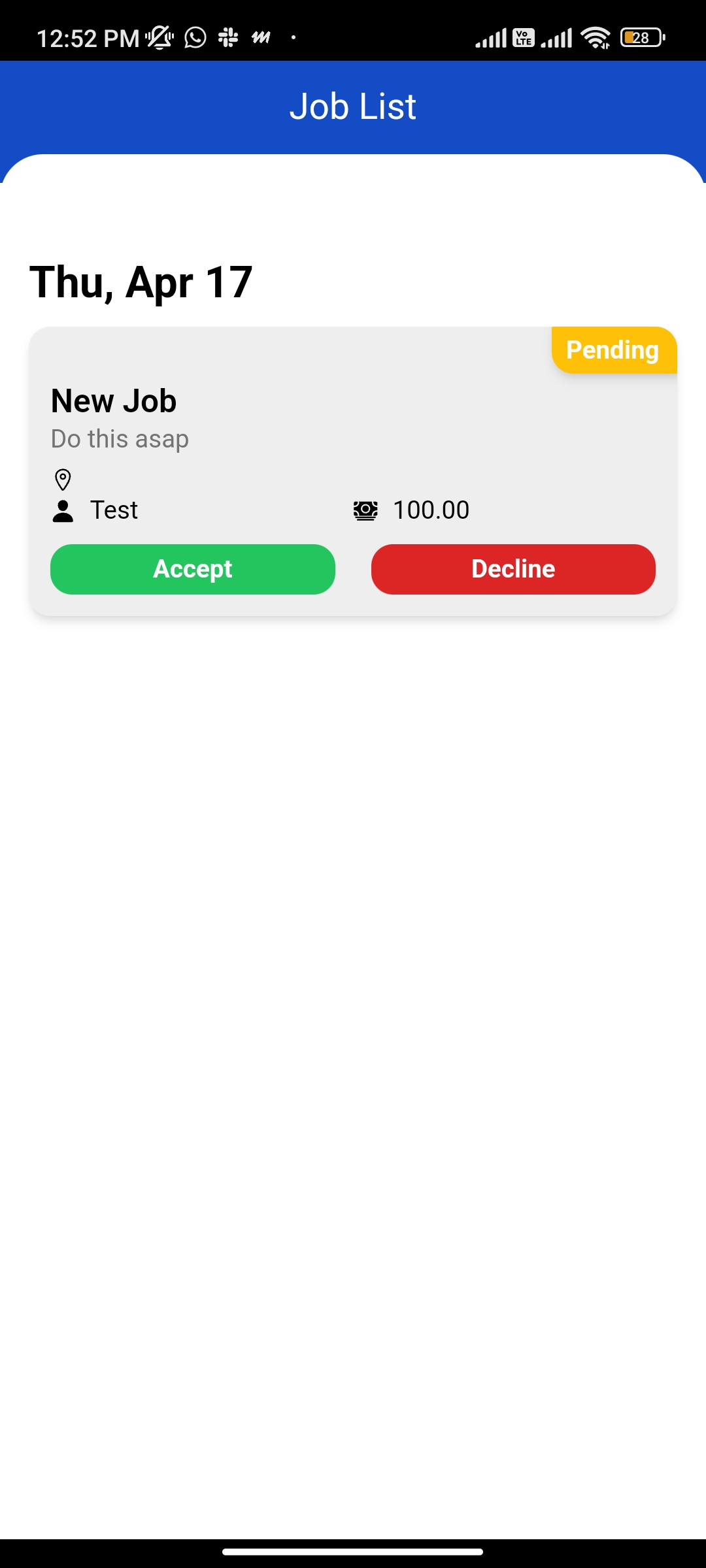 Reports Screenshot